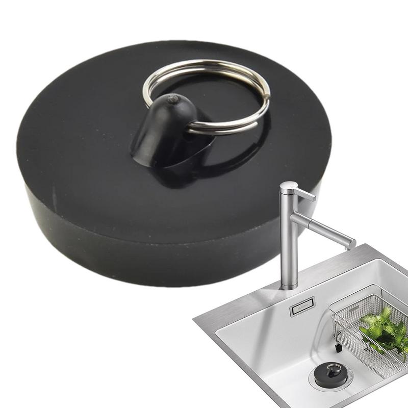 

Drain Stopper For Kitchen Sink Bathroom Kitchen Drain Plug Stopper Good Elasticity Sink Sealing Plug For Kitchen Sinks Bathtubs чорний