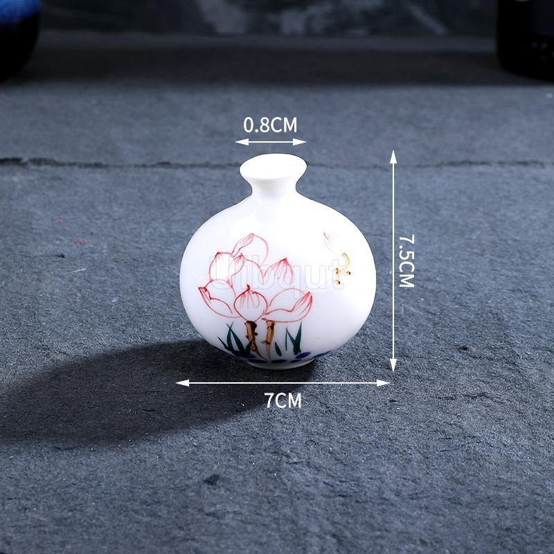 

Dry ice flower vase tray plate decoration ceramic sashimi seafood pose making sushi bento shop small bottle japanese kitchen