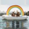 Giant Rainbow Floats Swimming Ring Inflatable Pool Float for Child&Adult Water Toys