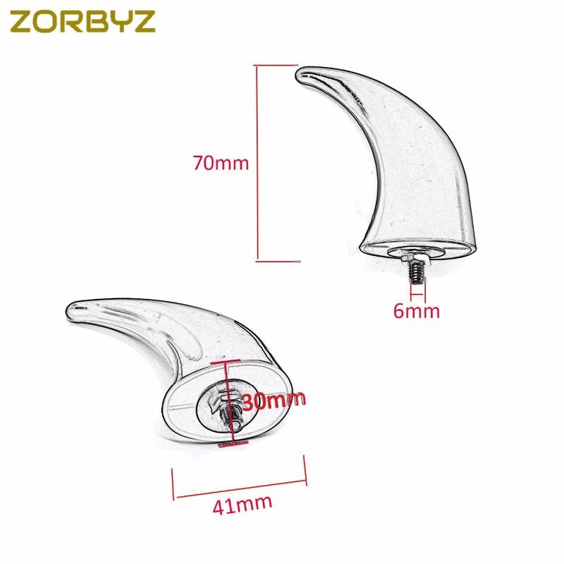 ZORBYZ Chromované Přední Blatníkové Rohy Dekorace Pro Harley Honda Ymaha suzuki Kawasaki Motocykl