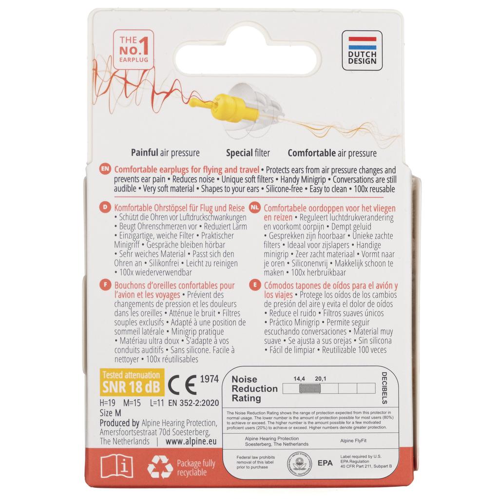 Alpine Flyfit Earplugs for Flying and Travel