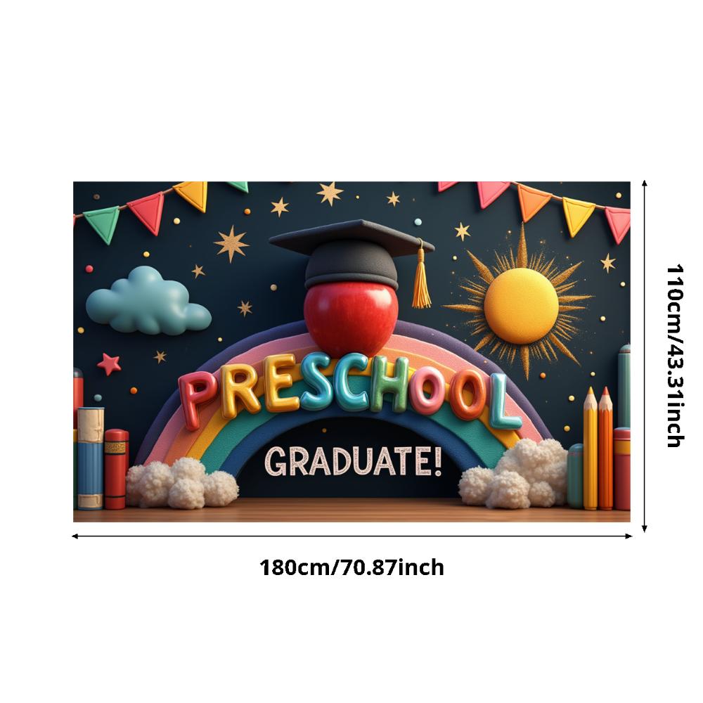 Graduation Decoration Star Pattern Preschool Graduate Graduation Banner Decoration Graduation Theme For Educational Events