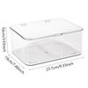 Acrylic Clear Storage Organizer Box - Clamshell Design for Home, Office Essentials with Multi-Purpose Stationery Organizers