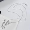 DIY S925 Sterling Silver Necklace Pendant with Chain for 7-9mm Pearls, Round/Oval