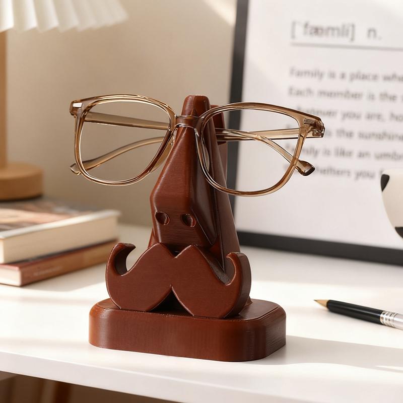 Creative Beard Glasses Holder Office Desk Glasses Stand Sunglasses Storage Rack Home Bedroom Decoration Ornament Gift