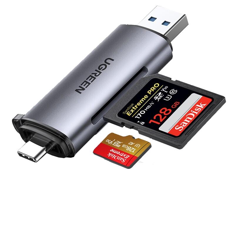 UGREEN CM185 USB-C  USB 3.0 SD/TF Card Reader