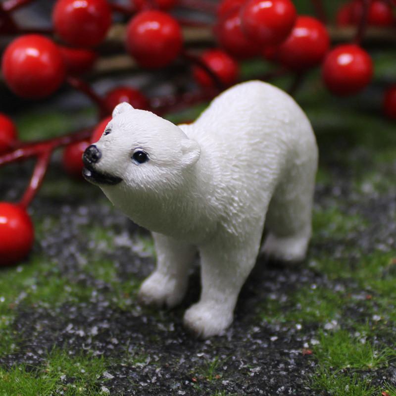 Arctic Resin Bear Garden Miniature With Cute Animal Design For Home Decor Gifts