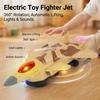 Electric Fighter Jet Toy for Kids 360° Rotation Stunt Model with Lift-Off Feature Durable ABS Plastic Remote Control Gift