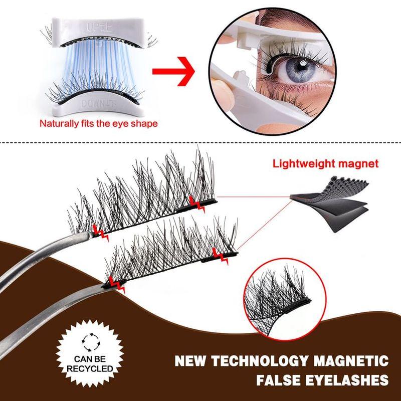 Lashie - Magnetic Multipack False Eyelashes with Tweezers