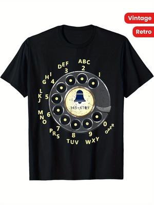 Vintage Retro Rotary Dial Telephone T-Shirt