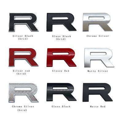 Chrome Silver Black Letters Emblem Car Styling Accessories Refitting Hood Rear Trunk Badge Sticker For Range Rover Sport Evoque