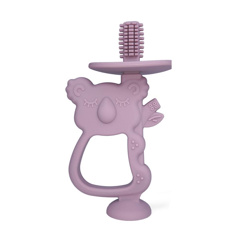 1pcs Baby Silicone Training Toothbrush BPA Free Animal Koala Safe Toddle Teether Chew Toys Teething Ring Infant Baby Accessorie