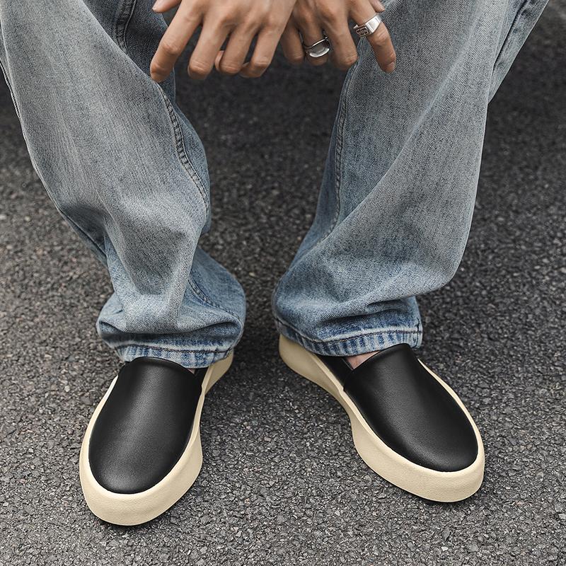 Fashion New Arrival Men's Loafers Leather Business Casual Shoes Slip-On Comfortable Office Dress Shoes for Men Walking Driving Flats