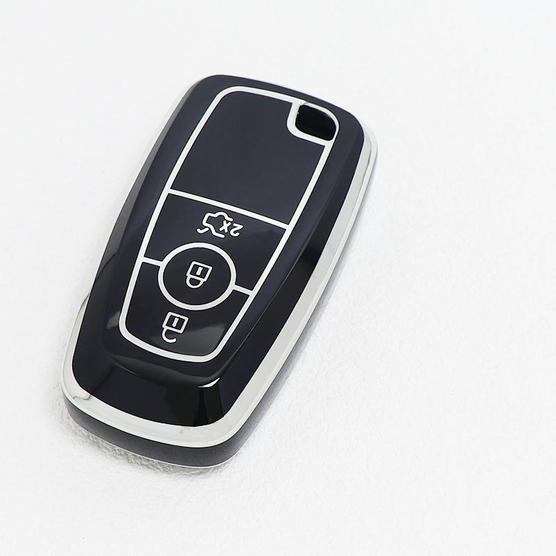 Auto Shell Fob For Ford F-150 F-250 F-350 F-450 F-550 Raptor F150 Fusion Mustang Kuga Ecosport Explorer Tpu Car Key Case Cover