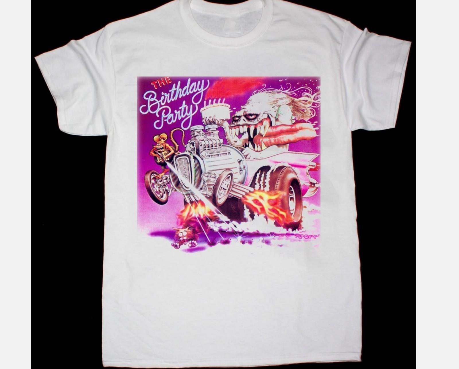 The Birthday Party Band Short Sleeve T-Shirt White All Size Unisex S
