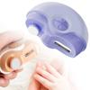 Electric Nail Clippers for Seniors with Dual Speed, Quiet Operation, LED Light, Rechargeable Purple