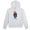 Ralph Lauren FW23 Bear Printed Hoodie with Velvet Long Sleeve Sweatshirt for Men White MNPOKNI16810692-E86