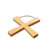 YOSHIKI Bamboo Trivet, Stylish, Heat-Resistant, Compact, 18 X 3 X 1.5 Cm, Suitable for Camping, Outdoor Activities, and Supporting the SDGs (Fish, Bea