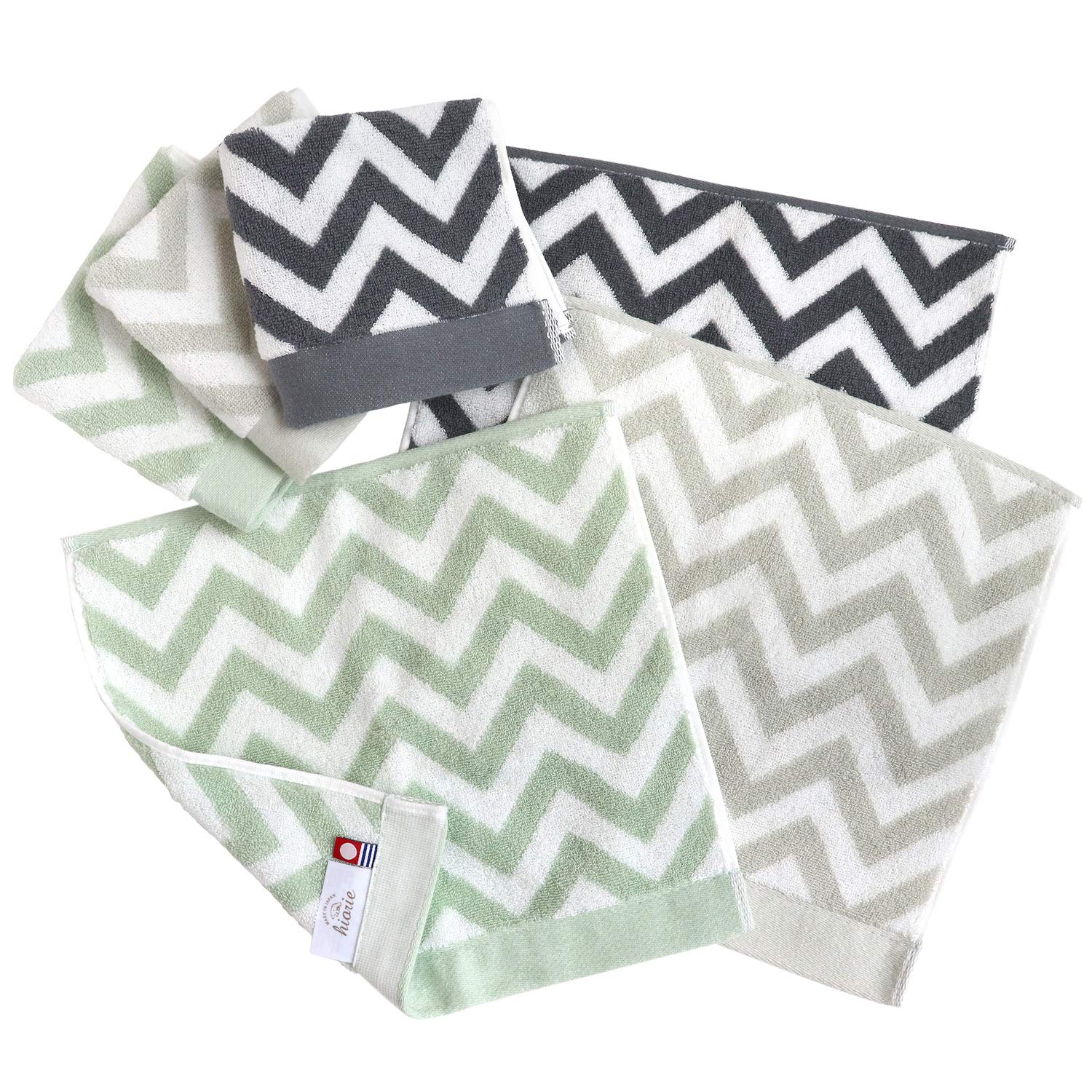 

Imabari Certified Handkerchief hiorie Set of Assorted 3 Made in Imabari Nordic Cotton Towels, SLOW, 6, Colors, 02, Japan, Brand, Absorbent, Style,