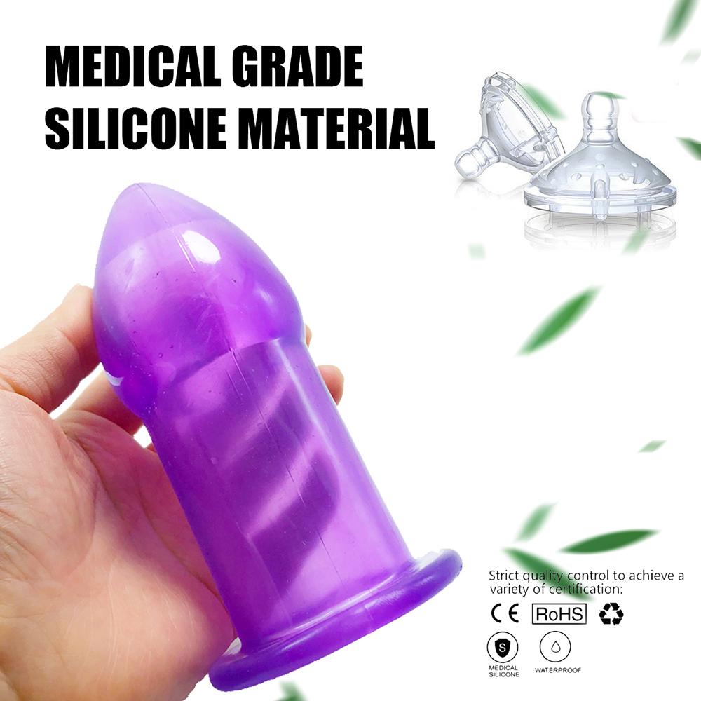 Vaginal Anal Dilator Butt Plug Enema 5 Sizes Hollow Anal Plug Soft Speculum Prostate Massager Sex Toys For Woman Men Sex