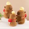 Table Tennis Capybara Backpack Plush Toy Cartoon Children Birthday Doll Gift