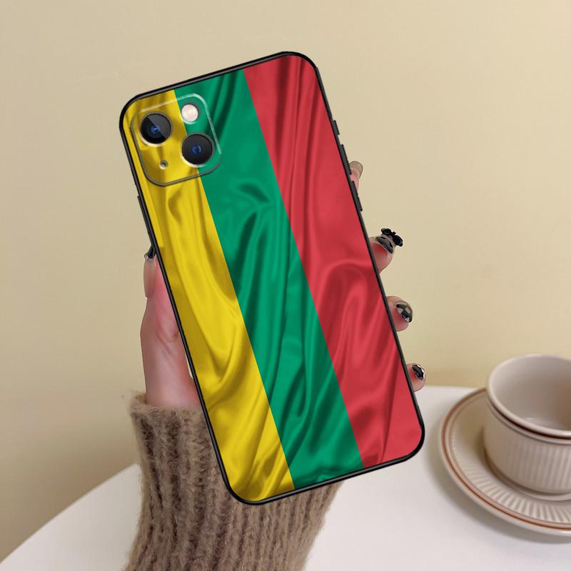 

Lithuania Flag Lithuanian Phone Case For iPhone 17 Pro Max 14 13 12 11 15 16 Pro Max mini Plus 16e 17 Air Cover Funda iPhone 14Pro MAX