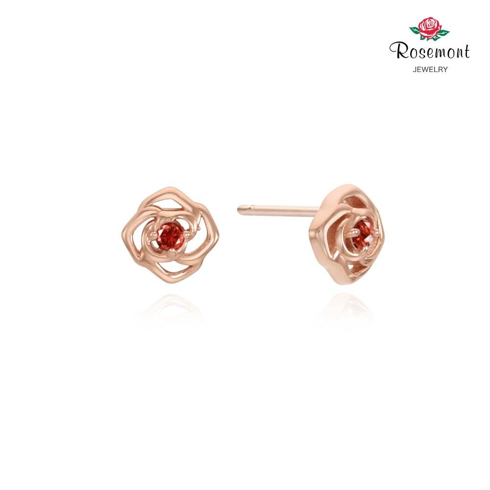 [Exclusive Package][Rosemont] Silver Earrings (January Birthstone) Rc0353