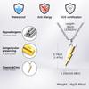 Trendy Lightning Stainless Steel Necklaces for Men,Two Color Lightning Pendant Necklace,Party Hip Hop Jewelry Gifts