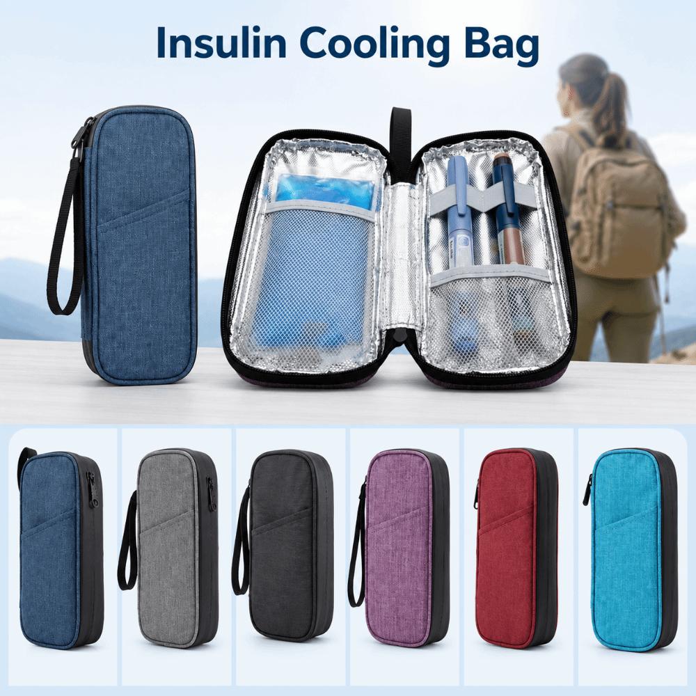 Shockproof Insulin Cooling Bag Waterproof Drug Freezer Bag Insulin Pens Storage Box Travel Use