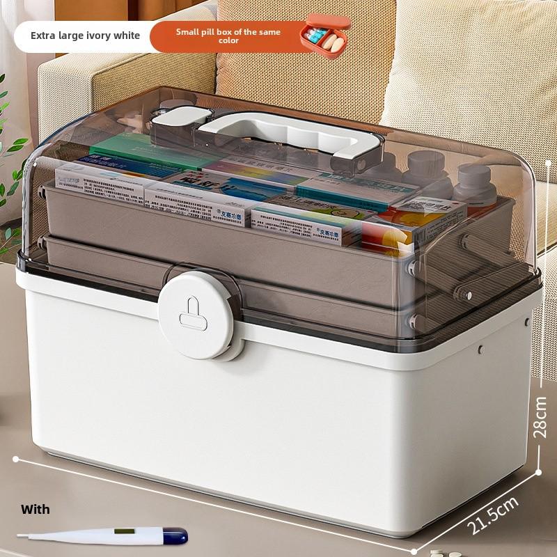 

Набір багатошарових контейнерів для зберігання сімейних ліків великої місткості