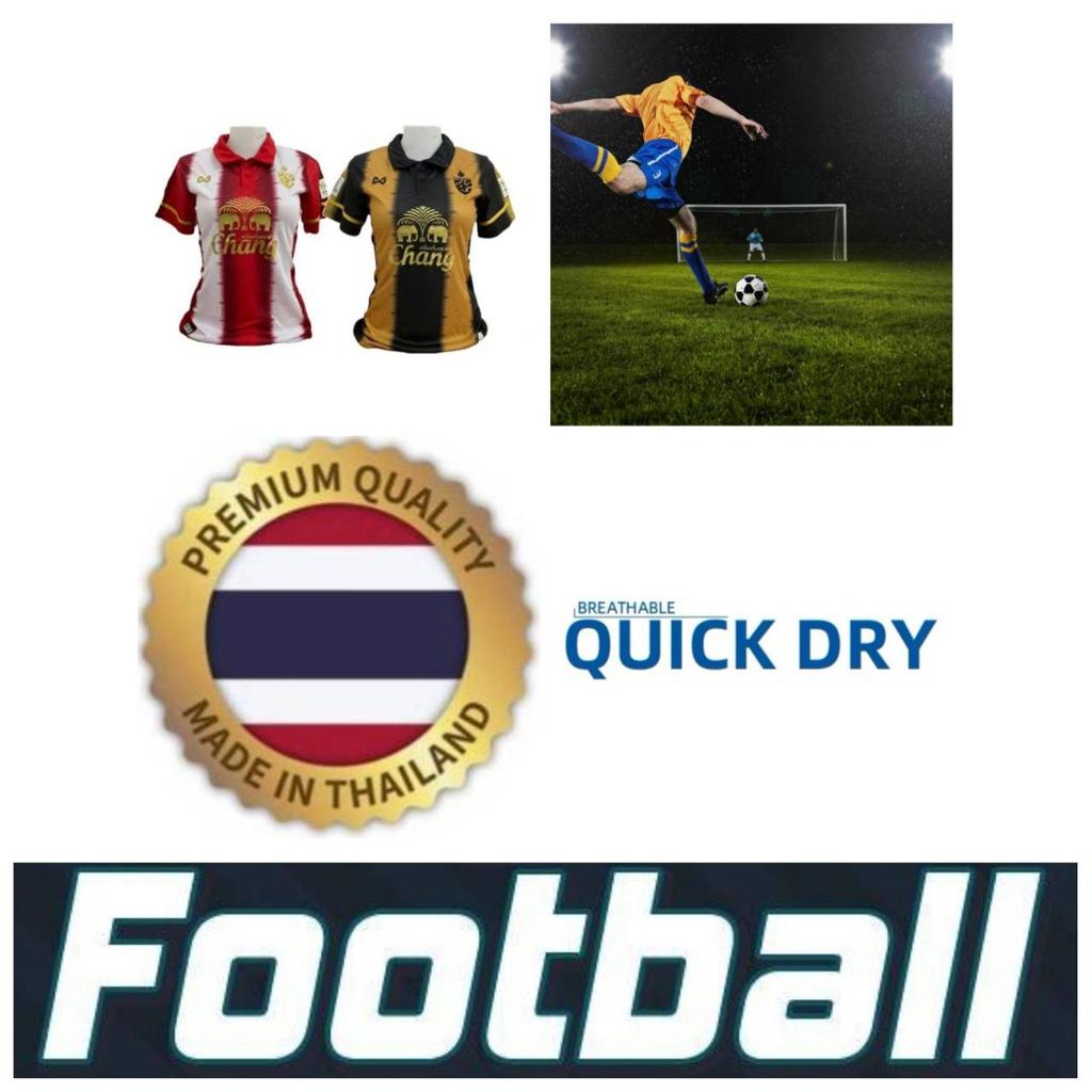 Limited Edition THAILAND National Football Soccer Vintage Polo Shirt Women JERSEY Print Quick Dry Short Sleeve Uniform Elephant Flag Badge Logo