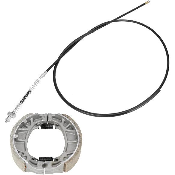 YOXUFA Mini Bike Brake Lever Kit Drum Brake Cable Shoes Replacement For Coleman CT200U CT200U-EX BT200X Baja Warrior Heat MB200 Massimo Axis M200