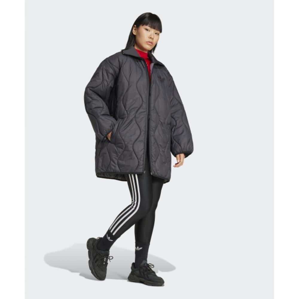 Adidas Quilted Mid Jacket   Black Iw5862