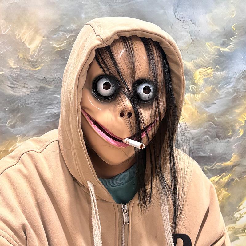 1pc, horror mask, creepy Halloween latex mask, role play costume for kids and adults