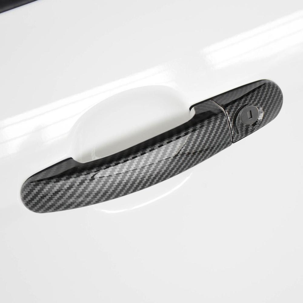 Door Handle Cover for Ford Focus 2 MK2 2005 - 2011 Focus 3 MK3 2012 - 2018 Car Door Handles 4Pcs Carbon Fiber Sticker Trim