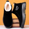 Winter New Shoes for Men Boots Warm Plush Leather Casual Shoes Outdoor Snow Boots Big Size