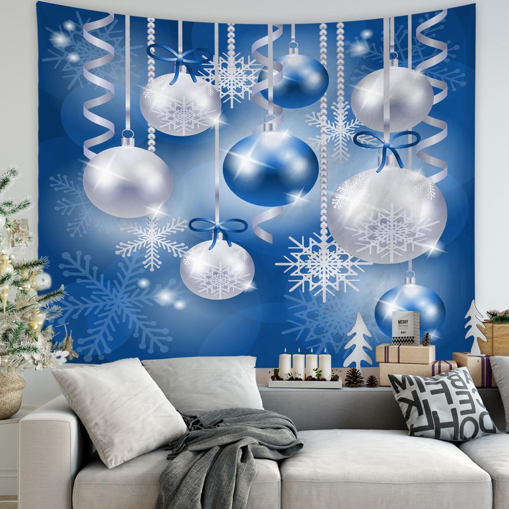 Christmas Wall Hanging Cloth Large Background Cloth Painting European and American Christmas Tree Tapestry