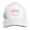 Im Gay Baseball Cap Winter hat Sun Hat For Children Vintage foam party Hat Womens Hats  Unisexs