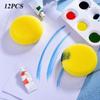 12PCS Cleaning Pottery Crafts Artist Brush Painting Sponge Round Synthetic Watercolor