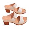 Fashion Shoes Female 2025 Hot Sale Women's Open Toe Slippers Concise Round Toe Chunky Heels Sandals Retro Versatile Plus Size Slippers