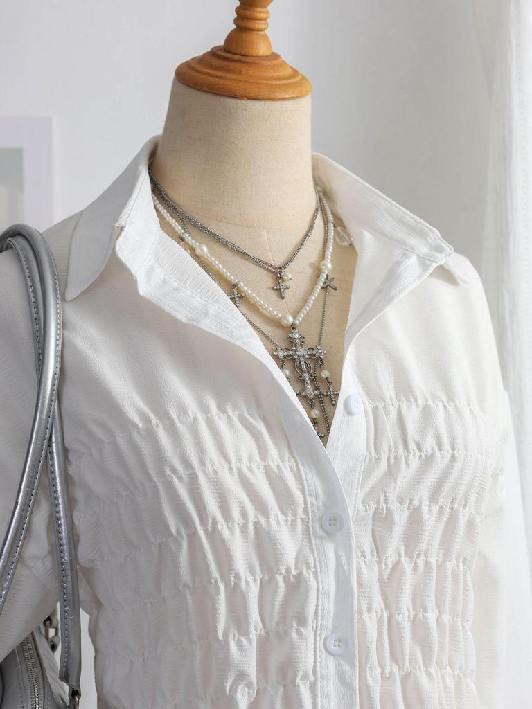 2025 Summer Retro Color Block Plaid Lapel Shirt - Slim Fit Short Sleeve