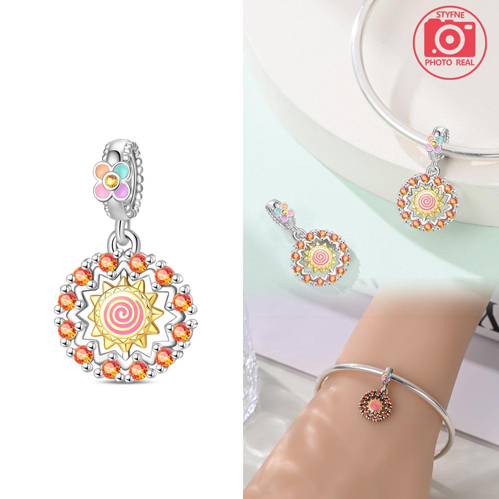 Charms Plata Solar Azimuth Star Pendant Copper Colors For Charms Copper Colors Original Bracelet For Jewelry Making