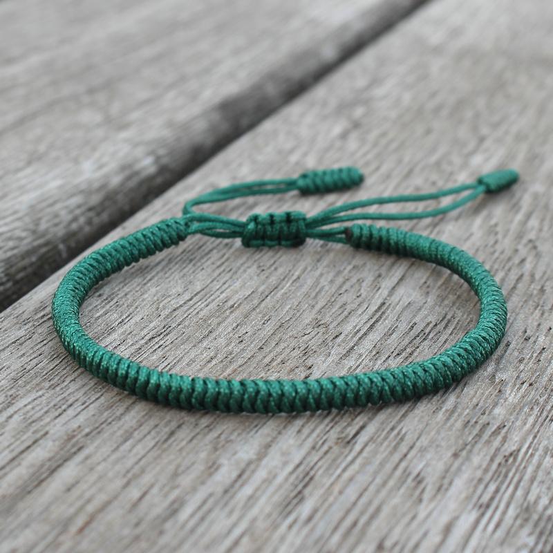 Tibetan Buddhist Bracelet Lucky Handmade Braided Adjustable King Kong Knot Red Thread Charm Bracelets for Women Men Couple Lover