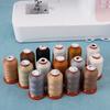 15-Color Household Sewing Thread Hand-sewn Small Thread Thin Thread Two-strand Set 1100 Yards High-speed Polyester Thread 402 Sewing Thread