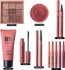 Gecomo Makeup Exquisites und Niedliches Kosmetikset 11 Teile Lippenstift Make-up-Palette Langanhaltend Anfänger Beliebt Weihnachtsgeschenk Neujahr Geburtstag
