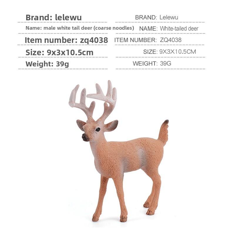 Animal Beaver Fox Deer Model Set With Pvc Material For Educational Display And Collectors