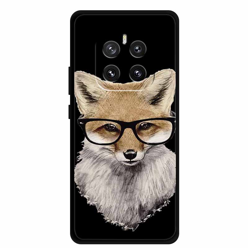For Honor GT Pro 5G Phone Case Lovely Cartoon Cat Black Silicone Soft Back Cover For Honor GT Pro Case G T Pro Coque 6.78" Shell