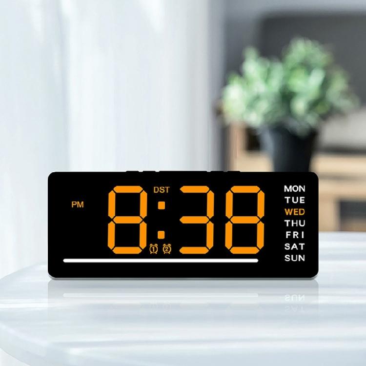 LED Clock Integrating Time Temperature And Date Display For Living Room Decoration USB Desktop Alarm Clock