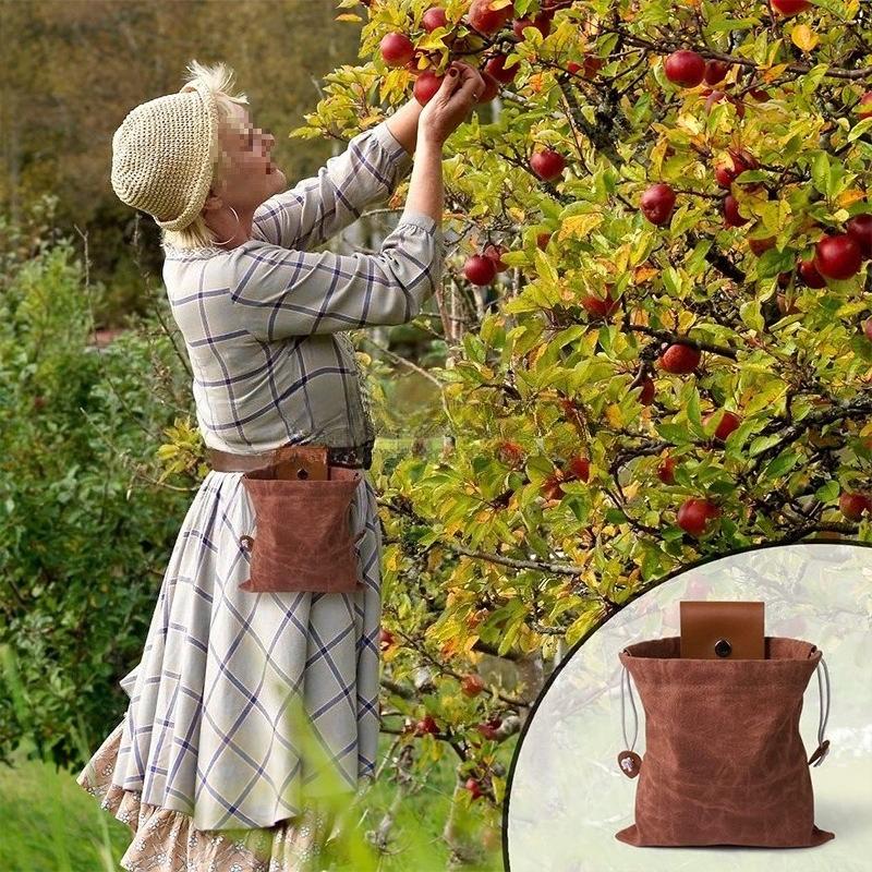 Multi Functional Outdoor Vegetable and Fruit Picking and Storage Bag. Waist Hanging Tool Waist Bag. Foldable Storage Bag