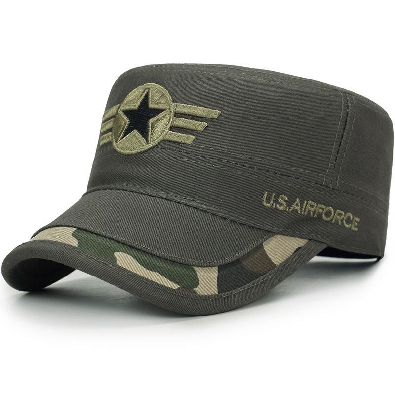 

Men s Camouflage Military Cap with Sun Protection - Spring/Summer American Style Duckbill Mountaineering Hat Adjustable